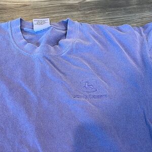 Vintage John Deere purple unisex T-shirt only worn twice w/ vintage wash to it